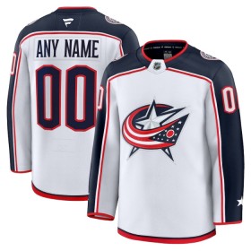 Columbus Blue Jackets Trikot Custom Fanatics Premium 2024-25 Weiss Auswärts - Herren
